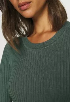 Even&Odd Damen Knit Mini Wide Rib Basic Dress - Etuikleid - Green -Even Und Odd Verkäufe eb05e37dcb514bd1948c64dca1ca1fa8