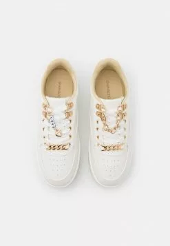 Even&Odd Damen Sneaker Low - White/gold -Even Und Odd Verkäufe eb8deb46da334a1cbaa5e74451ad8ca3