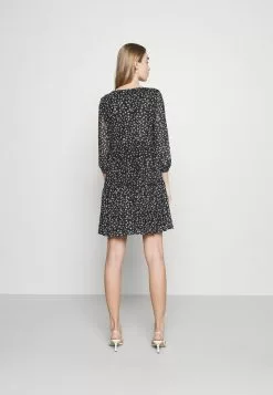 Even&Odd Damen Freizeitkleid - Black/white/yellow -Even Und Odd Verkäufe f209a69a5382461f8844ba5cf39d0aef