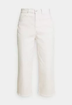 Even&Odd Wide Leg Cropped Jeans - Jeans Straight Leg - White | Damen -Even Und Odd Verkäufe f24021daa4ae4a1697dab7459b5ff566