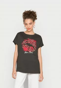 Even&Odd T-Shirt Print - Anthracite | Damen