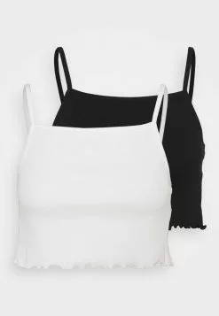 Even&Odd Damen 2 PACK - Top - Black/white -Even Und Odd Verkäufe f3622e9864584bb0a429822172764596