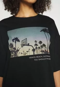 Even&Odd Damen T-Shirt Print - Black -Even Und Odd Verkäufe f3abfaf139b14249b4b379472f090fe7