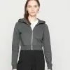 Even&Odd Damen Sweatjacke - Mottled Dark Grey -Even Und Odd Verkäufe f4441add055f4046abca82854e2524af