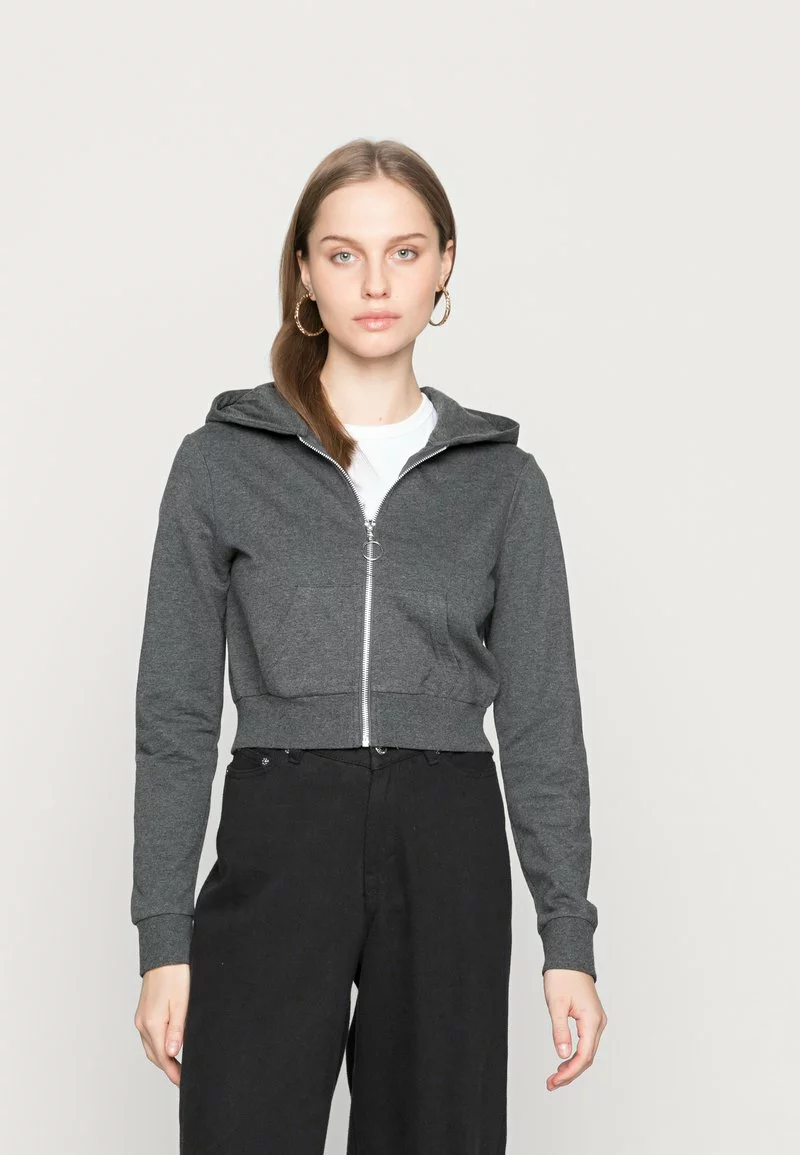Even&Odd Damen Sweatjacke - Mottled Dark Grey 3 Even&Odd Damen Sweatjacke - Mottled Dark Grey