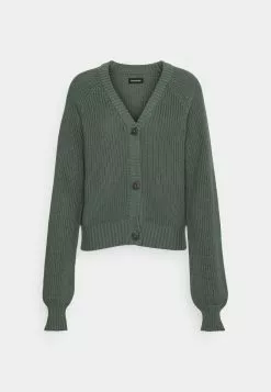 Even&Odd Damen BUTTON THROUGH CARDIGAN - Strickjacke - Green -Even Und Odd Verkäufe f452111de25d4ccc8152f1c5f0b3dc53
