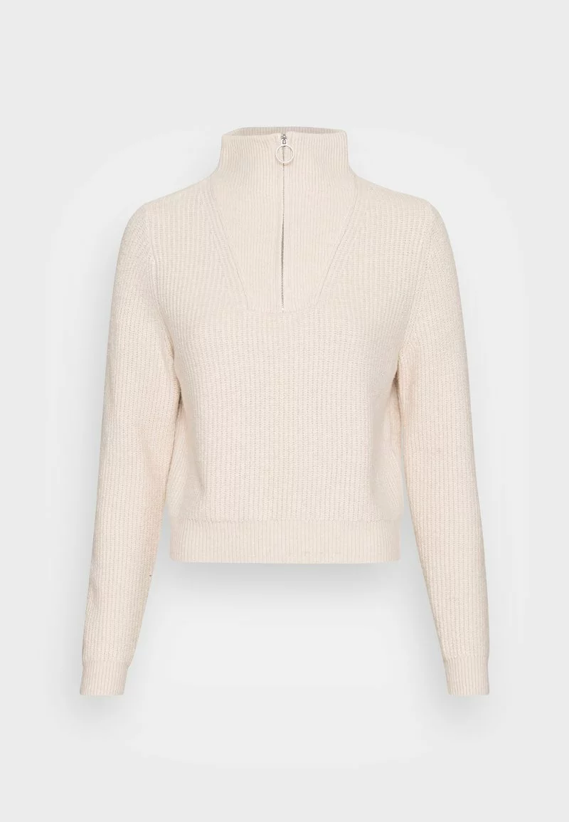 Even&Odd HALF ZIP JUMPER - Strickpullover - Beige | Damen 6 Even&Odd HALF ZIP JUMPER - Strickpullover - Beige | Damen – Bild 4