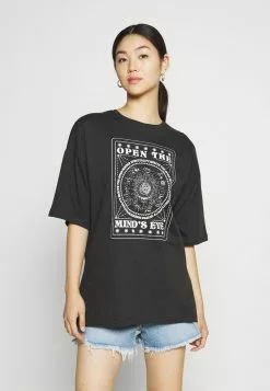 Even&Odd Damen T-Shirt Print - Anthracite