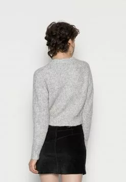 Even&Odd Damen Strickpullover - Mottled Grey -Even Und Odd Verkäufe f55b870c68764191b4d202a6e57969a0