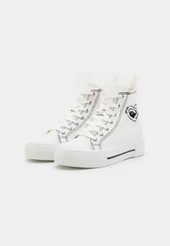 Even&Odd LOVE - Sneaker High - White/black | Damen -Even Und Odd Verkäufe f566ee2e3159495b8a9310c69af3b53e