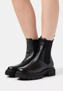 Even&Odd Damen Plateaustiefelette - Black