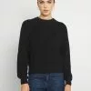 Even&Odd Damen VOLUME SLEEVE JUMPER - Strickpullover - Black -Even Und Odd Verkäufe fb12422cc45b45e78964f01cb7975c2c
