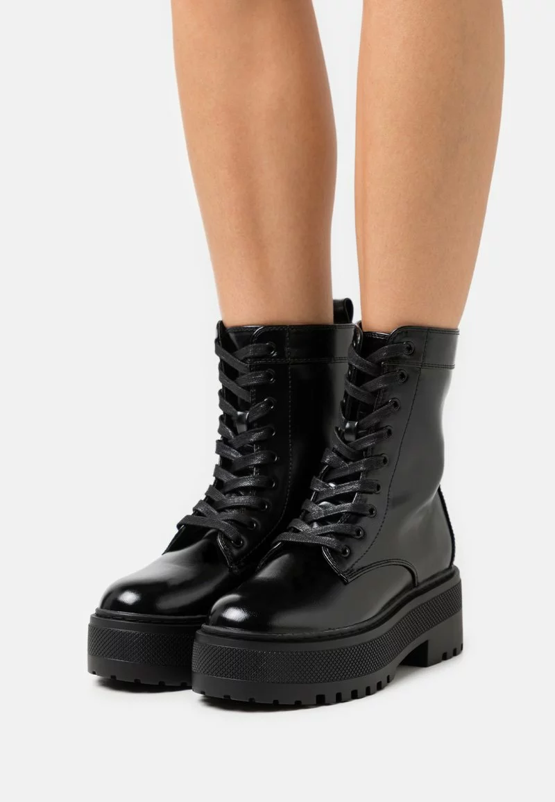 Even&Odd Damen Schnürstiefelette - Black 3 Even&Odd Damen Schnürstiefelette - Black