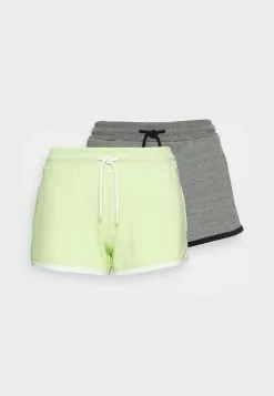 Even&Odd Damen 2 PACK - Shorts - Green/mottled Grey -Even Und Odd Verkäufe fca5dfbad62048109c44ffd834403b2a