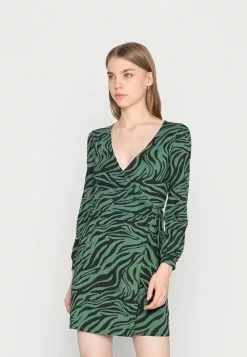 Even&Odd Damen Jerseykleid - Black/green